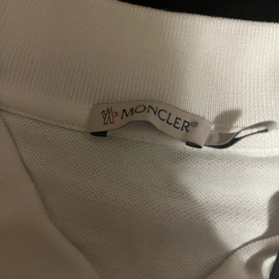 Authentic Moncler Tricolour SS Polo Shirt