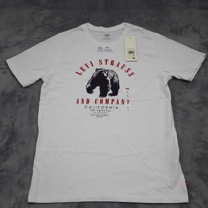 Levis Shirt Mens M White Short Sleeve