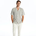 LCW Vision Regular Fit Short Sleeve Striped Shirt