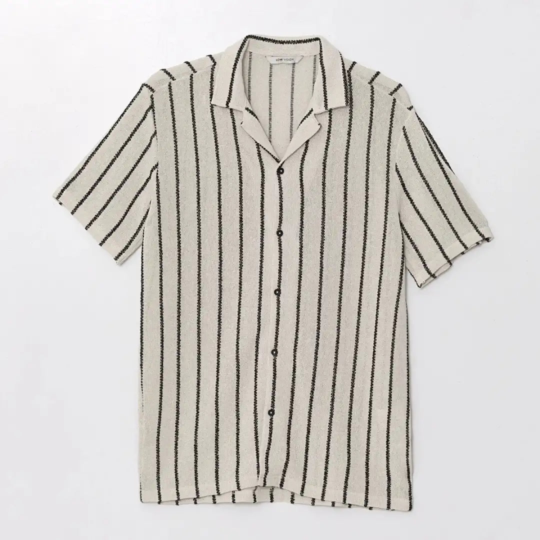 LCW Vision Regular Fit Short Sleeve Striped Shirt