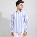 ZURINE Regular Fit Striped Spread Collar Casual Shirt
