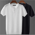 Striped Polo Shirt Summer Casual Short Sleeve