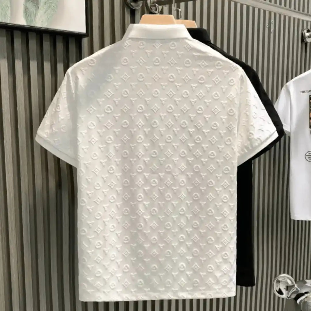 Summer Lop Up Hollow Short Sleeved Polo Tee