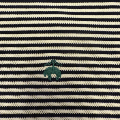 Brooks Brothers Navy White Striped Short Sleeve Polo Shirt