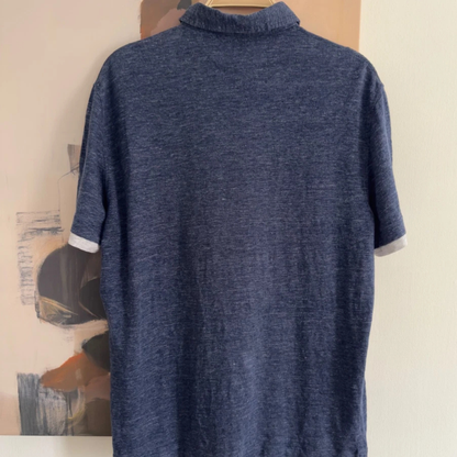 Brunello Cucinelli Mens Linen Polo Shirt