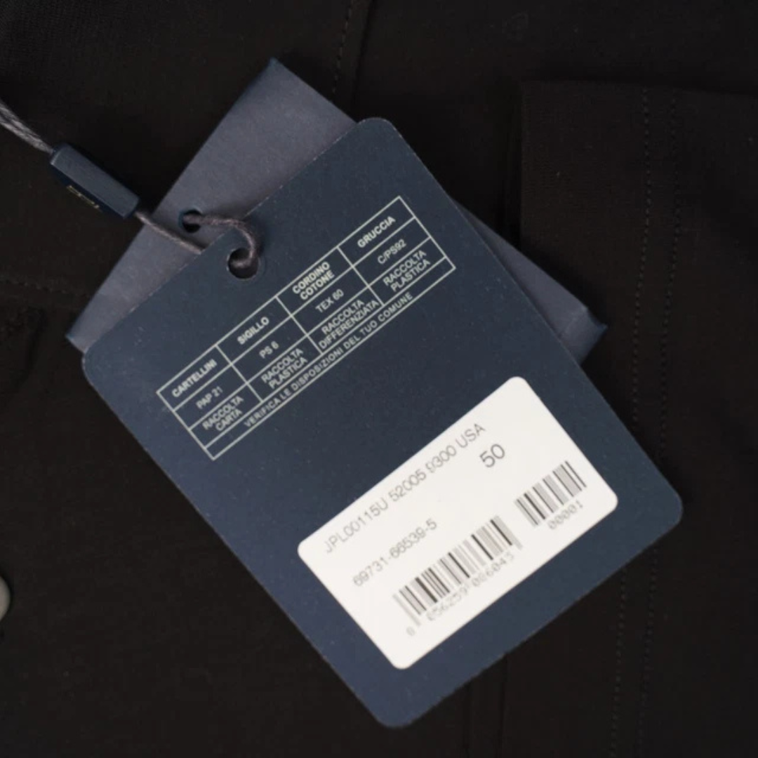HERNO Solid Black Polo Shirt