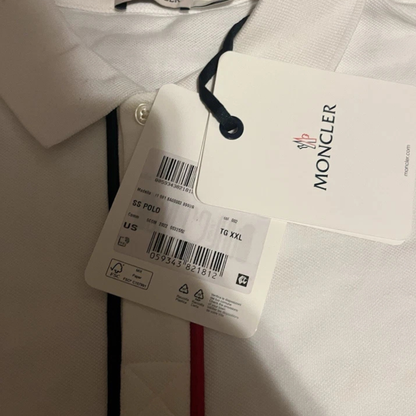 Authentic Moncler Tricolour SS Polo Shirt