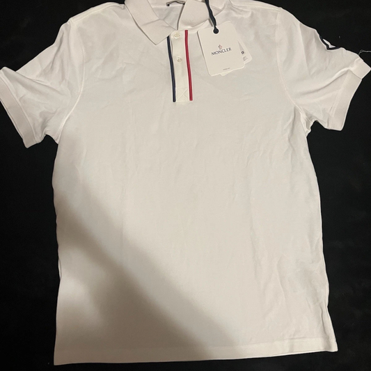 Authentic Moncler Tricolour SS Polo Shirt