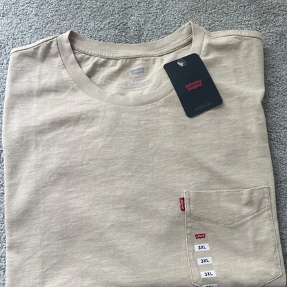 Levis Men’s T Shirt Short Sleeve Crew Neck One Pocket T-Shirt