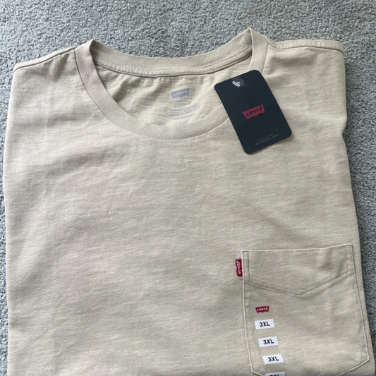 Levis Men’s T Shirt Short Sleeve Crew Neck One Pocket T-Shirt