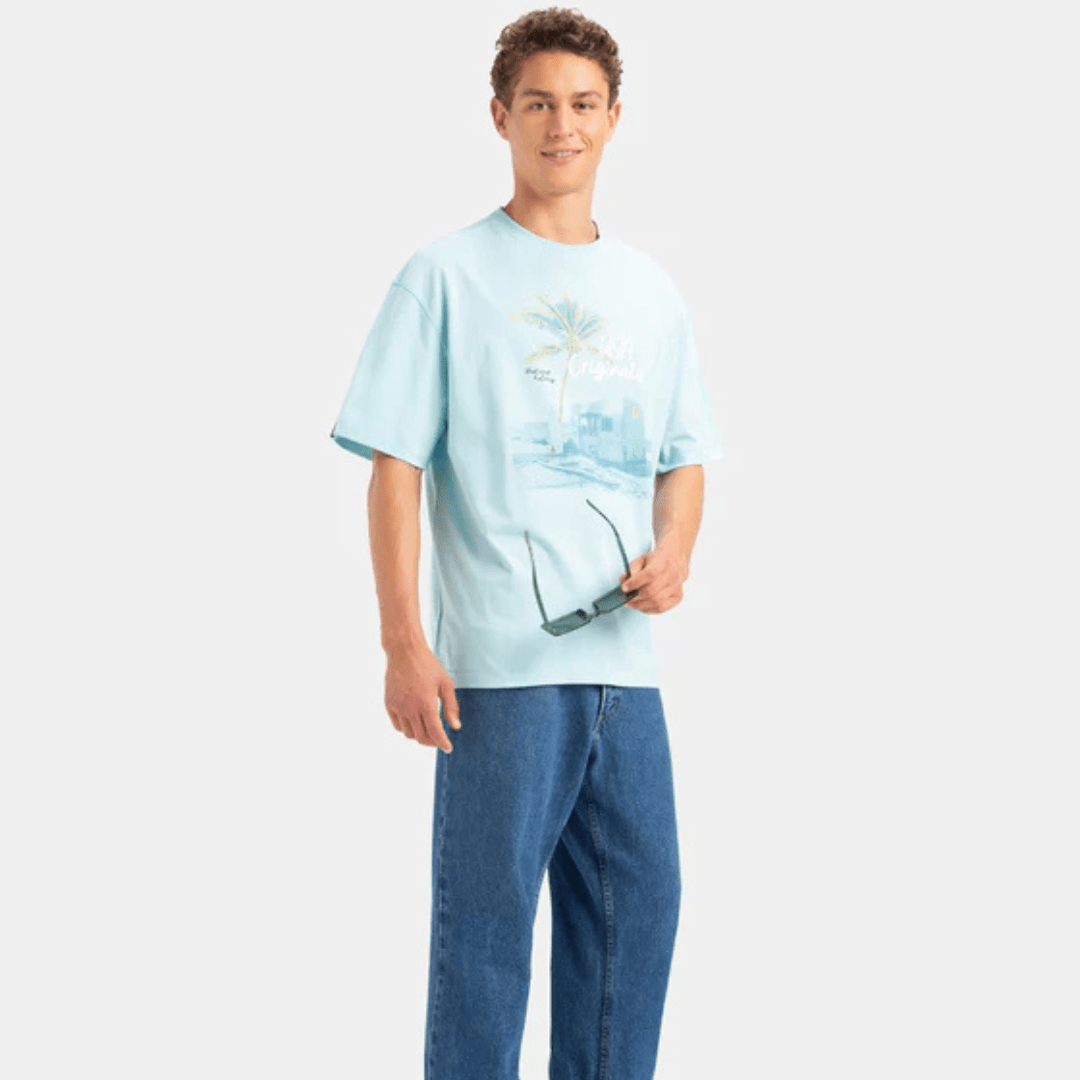 Super Combed Cotton Rich Graphic Printed Oversized T-Shirt - Teecraft